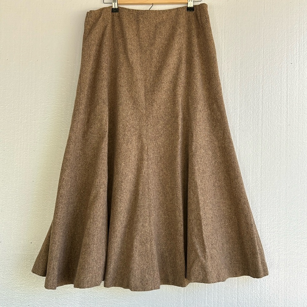 Peter Nygard Brown A-Line Skirt